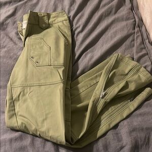 BDG Green Boot Cut Flare cargo Pants with Durable Fabric